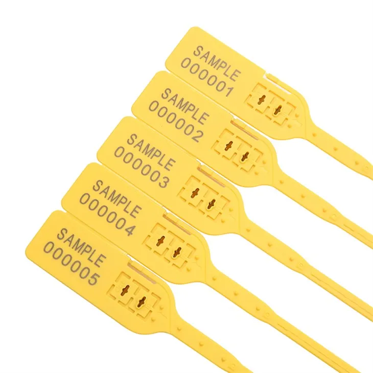 ביטוח נעילה כפול פעם השתמש בחותם אבטחת פלסטיק